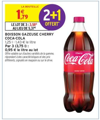 BOISSON GAZEUSE CHERRY COCA-COLA