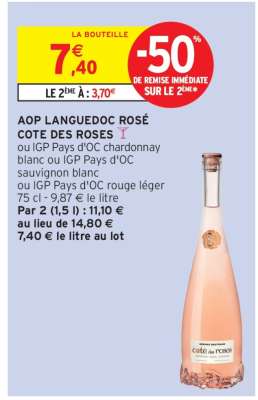 AOP Languedoc Rosé 'Cote des Roses'