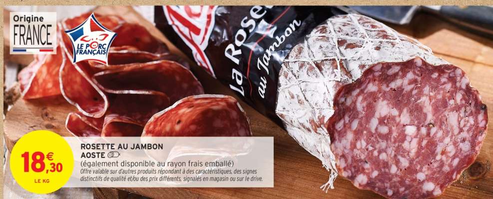 Rosette au Jambon Aoste