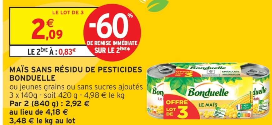 Maïs Sans Résidu De Pesticides Bonduelle