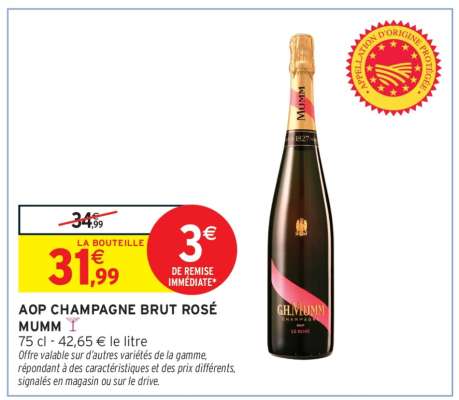 AOP Champagne Brut Rosé Mumm