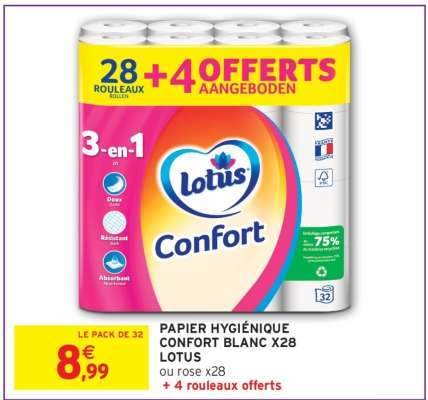 LOTUS CONFORT Papier hygiénique