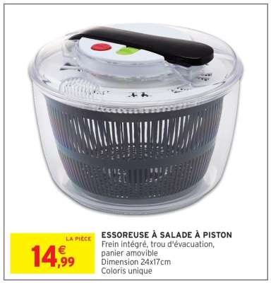 ESSOREUSE À SALADE À PISTON
