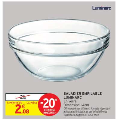 Saladier Empilable Luminarc