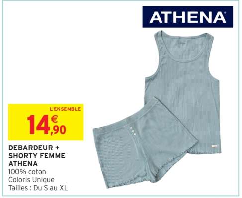 DEBARDEUR + SHORTY FEMME ATHENA