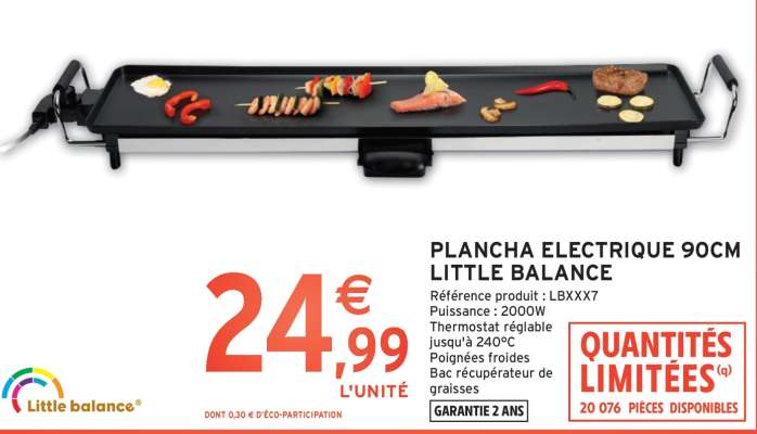 Plancha Electrique 90cm Little Balance