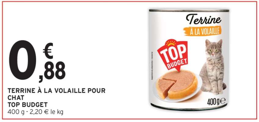 Terrine à la volaille pour chat
