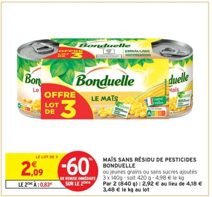 BONDUELLE Le maïs