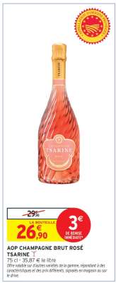 AOP CHAMPAGNE BRUT ROSÉ TSARINE