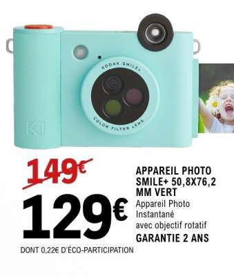 APPAREIL PHOTO SMILE+ 50,8X76,2 MM VERT