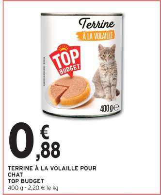 Terrine à la volaille pour chat
