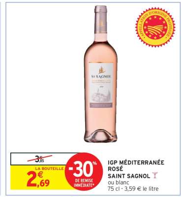 IGP MÉDITERRANÉE ROSÉ SAINT SAGNOL