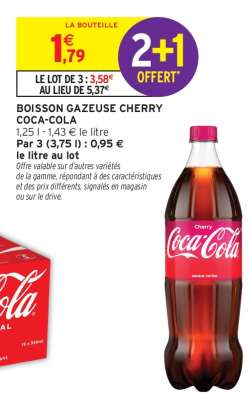 BOISSON GAZEUSE CHERRY COCA-COLA