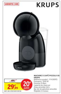 Machine à café Piccolo XS Krups