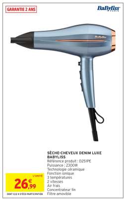 Sèche-cheveux Denim Luxe Babyliss