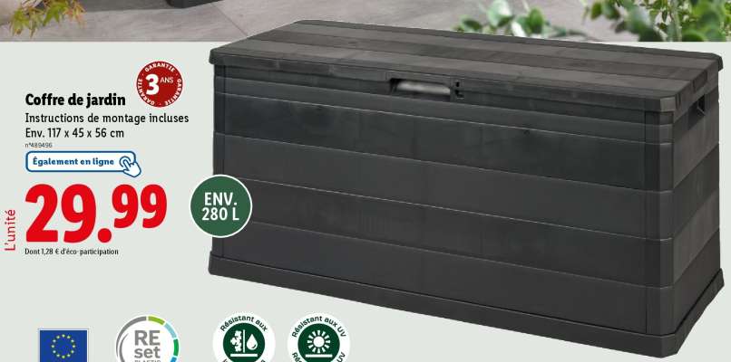 Coffre de jardin