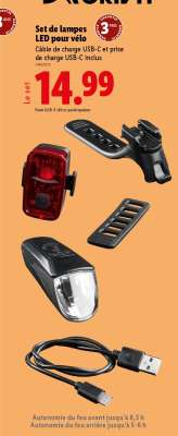 Set de lampes LED pour vélo