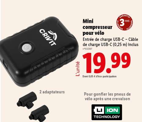 Mini compresseur pour vélo