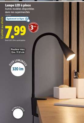 Lampe LED à pince