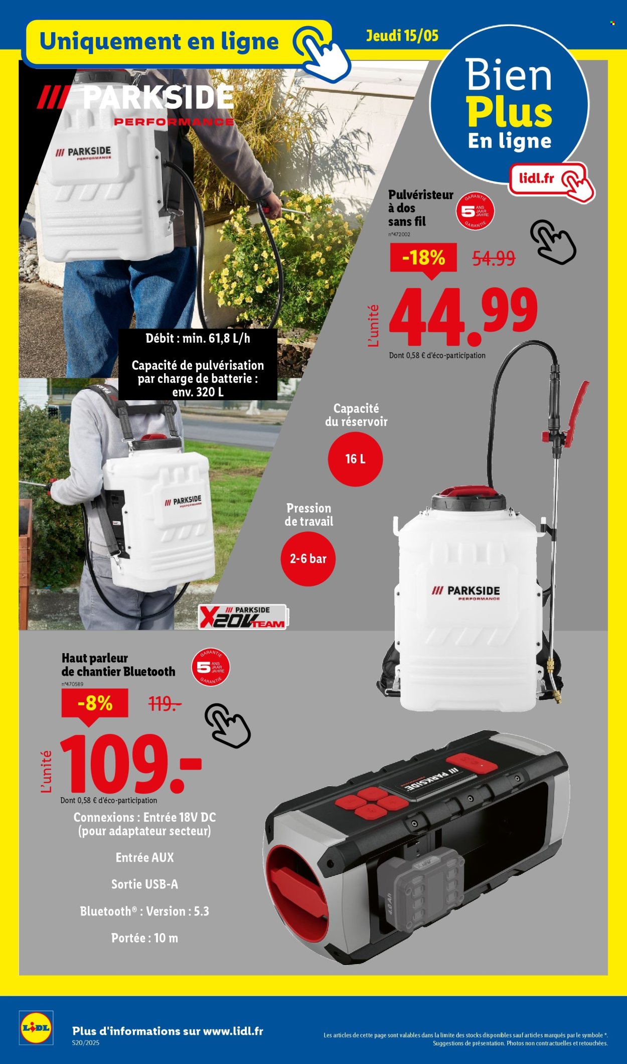 Catalogue Lidl - 15/05/2025 - 21/05/2025. Page 1