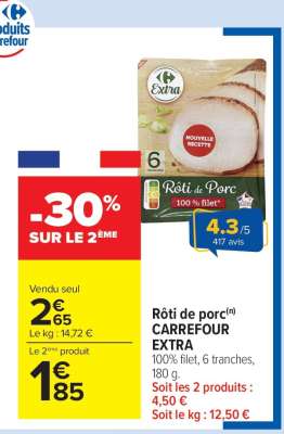 Rôti de Porc Carrefour Extra
