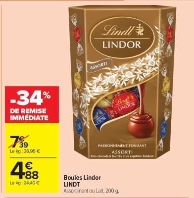 Boules Lindor Lindt