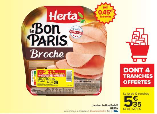 Jambon Le Bon Paris® HERTA