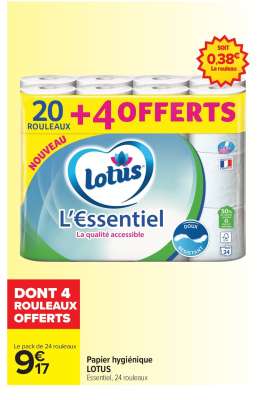 Papier hygiénique LOTUS