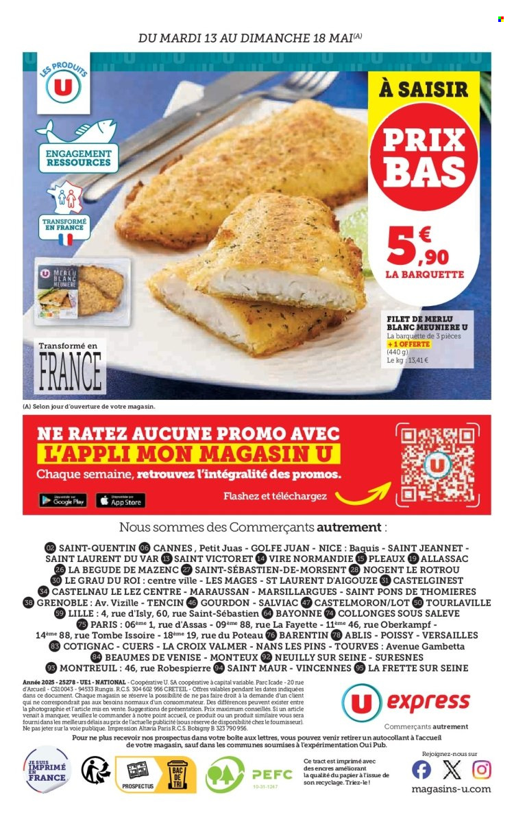 Catalogue U express - 13/05/2025 - 25/05/2025. Page 1