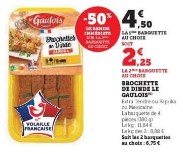 Brochette de Dinde Le Gaulois