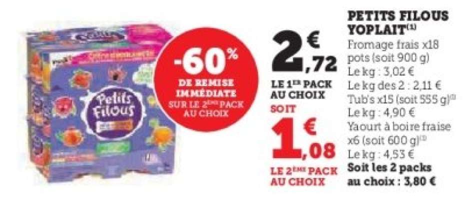 Petits Filous Yoplait