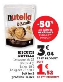 Biscuits Nutella