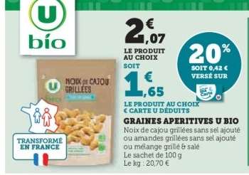 Graines Apéritives U Bio