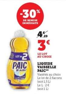 LIQUIDE VAISSELLE “PAIC”