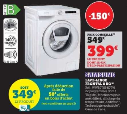 Samsung Lave-linge Frontal 8 KG
