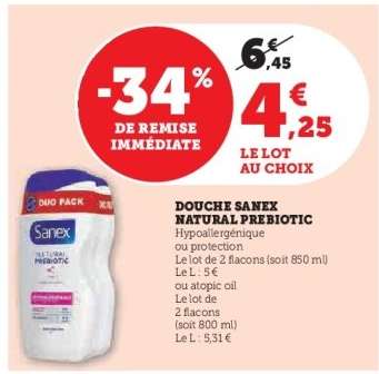 DOUCHE “SANEX NATURAL PREBIOTIC”