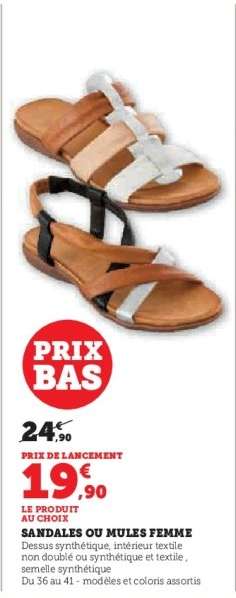 SANDALES OU MULES FEMME