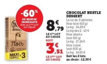 Chocolat Nestlé Dessert