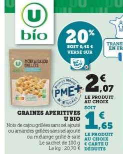 Graines Apéritives U Bio