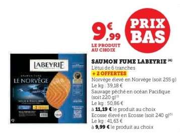 SAUMON FUMÉ LABEYRIE