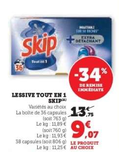 LESSIVE TOUT EN 1 SKIP