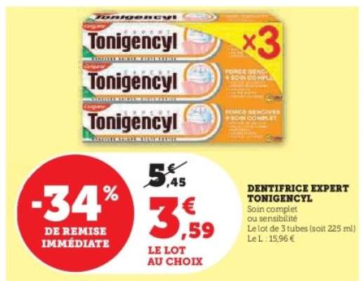 Dentifrice Expert Tonigencyl