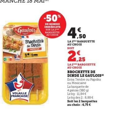 Brochette de Dinde Le Gaulois