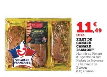 FILET DE CANARD CANARD PASSION