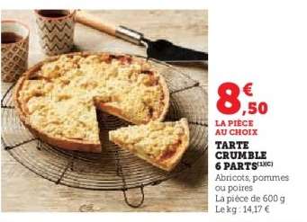 Tarte Crumble 6 Parts
