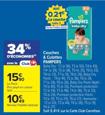 Couches & Culottes PAMPERS