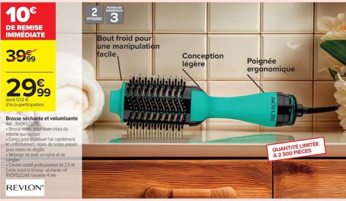 Brosse séchante et volumisante