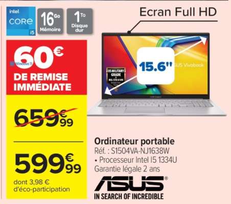 Ordinateur portable ASUS Vivobook