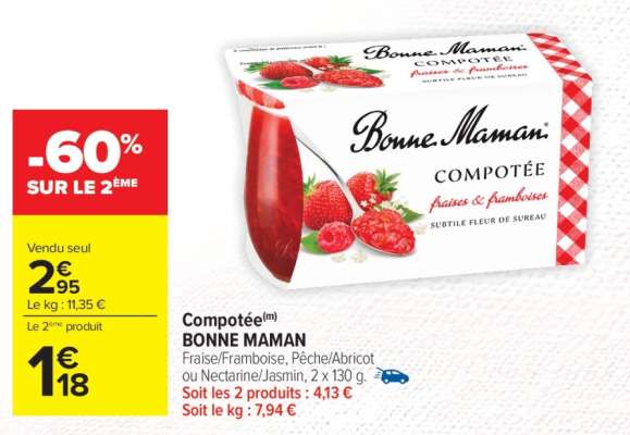 Compotée Bonne Maman
