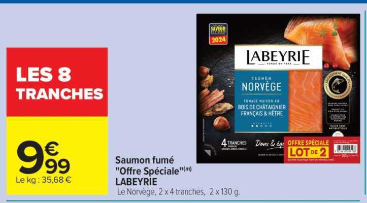 Saumon fumé «Offre Spéciale» LABEYRIE